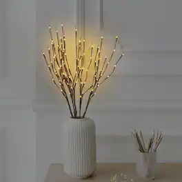 Oumilen - 5PCS LED Lighted Artificial Floral Branches - Decorative Tabletop Accent for Home and Bedroom