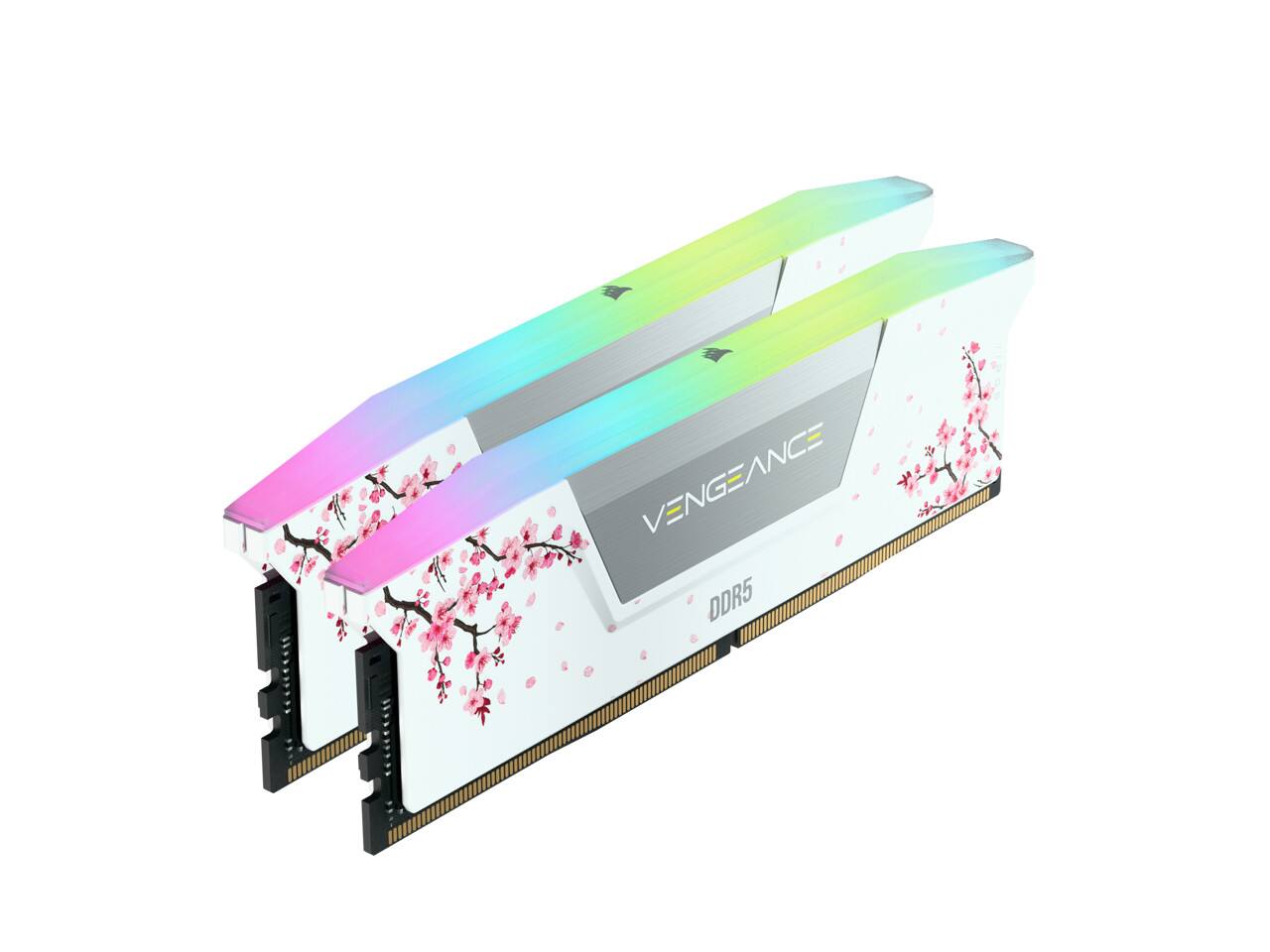 CORSAIR Vengeance RGB 32GB DDR5 6000MHz Cherry Blossom RAM White