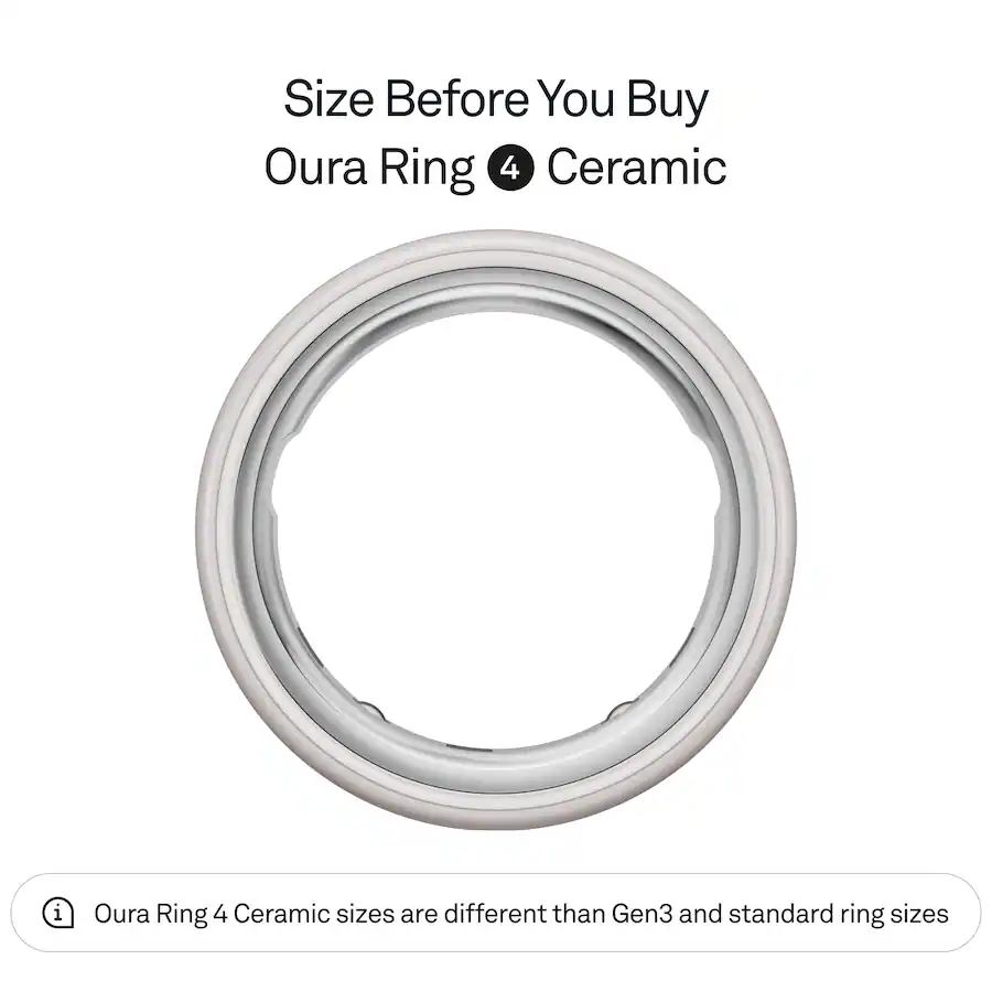 Oura Ring 4 Ceramic Smart Ring Size Before You Buy with OR4 Sizing Kit