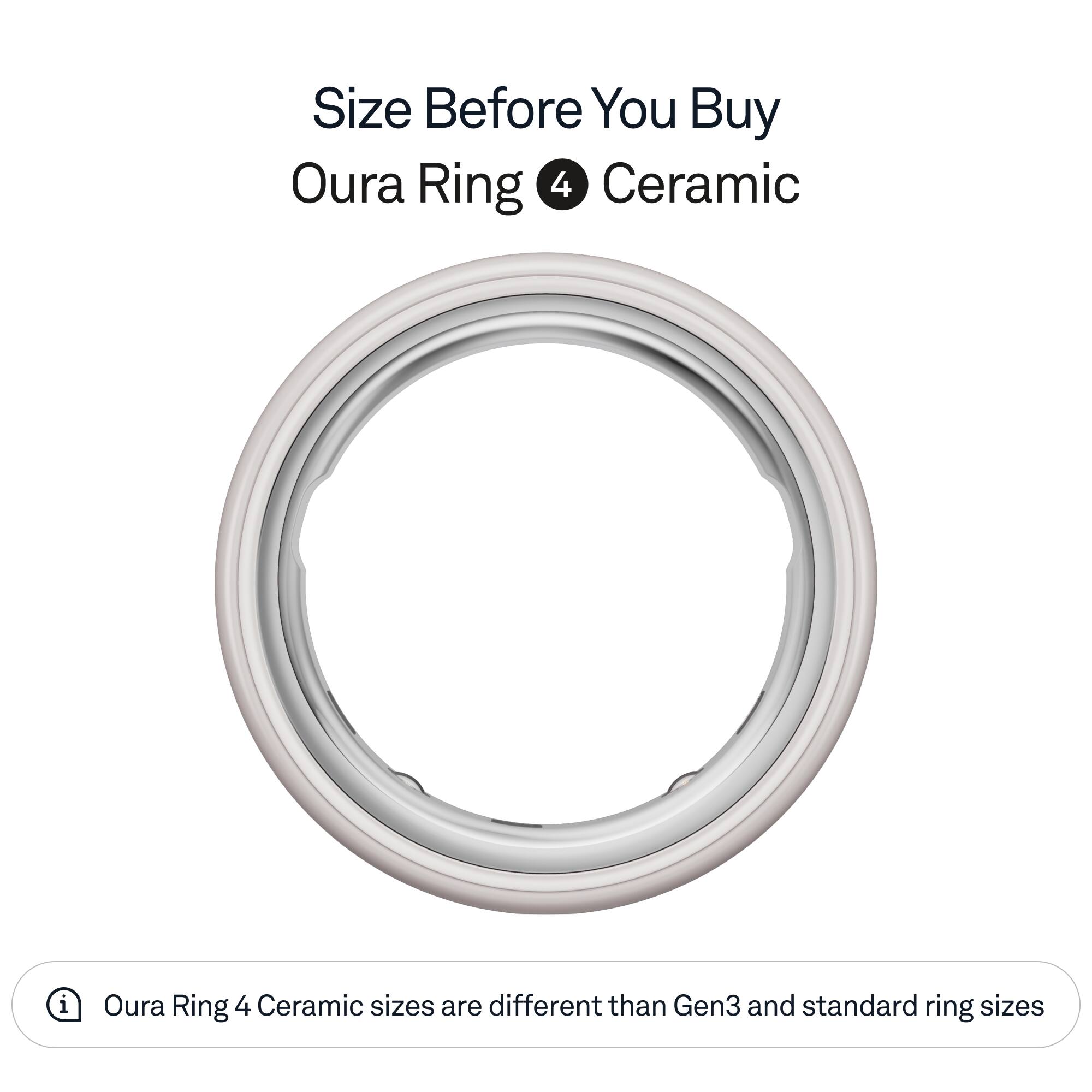その他 OURA RING Oura Ring 4 Ceramic Smart Ring Size Before You Buy with OR4