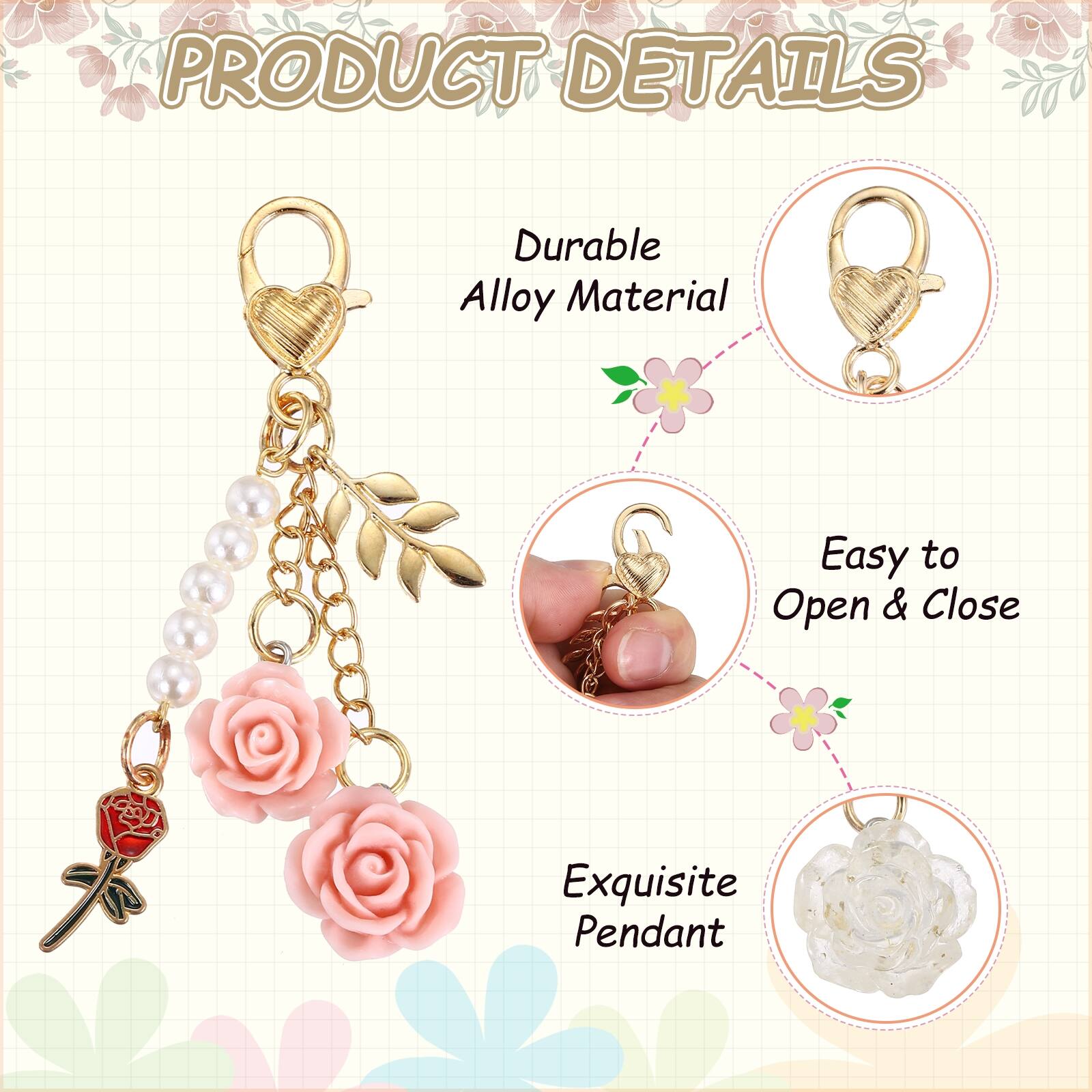 PRODUCT DETAILS

- Durable Alloy Material
- Easy to Open & Close
- Exquisite Pendant