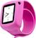 Angle Standard. Griffin Technology - Slap Watch for Apple iPod Nano 6G - Pink.