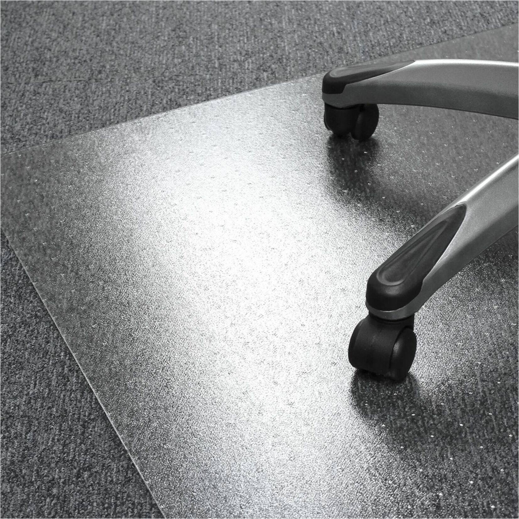 Alt View 19. Floortex - Ultimat Polycarbonate Rectangular Chair Mat for Carpets - 48'' x 118'' - Clear.