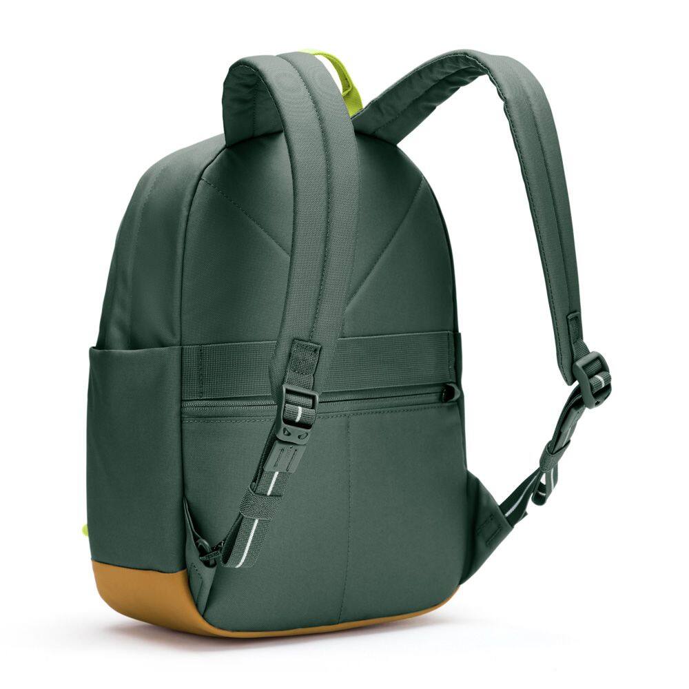 Back. Pacsafe - GO 15L Backpack, Spruce Green - Spruce Green.
