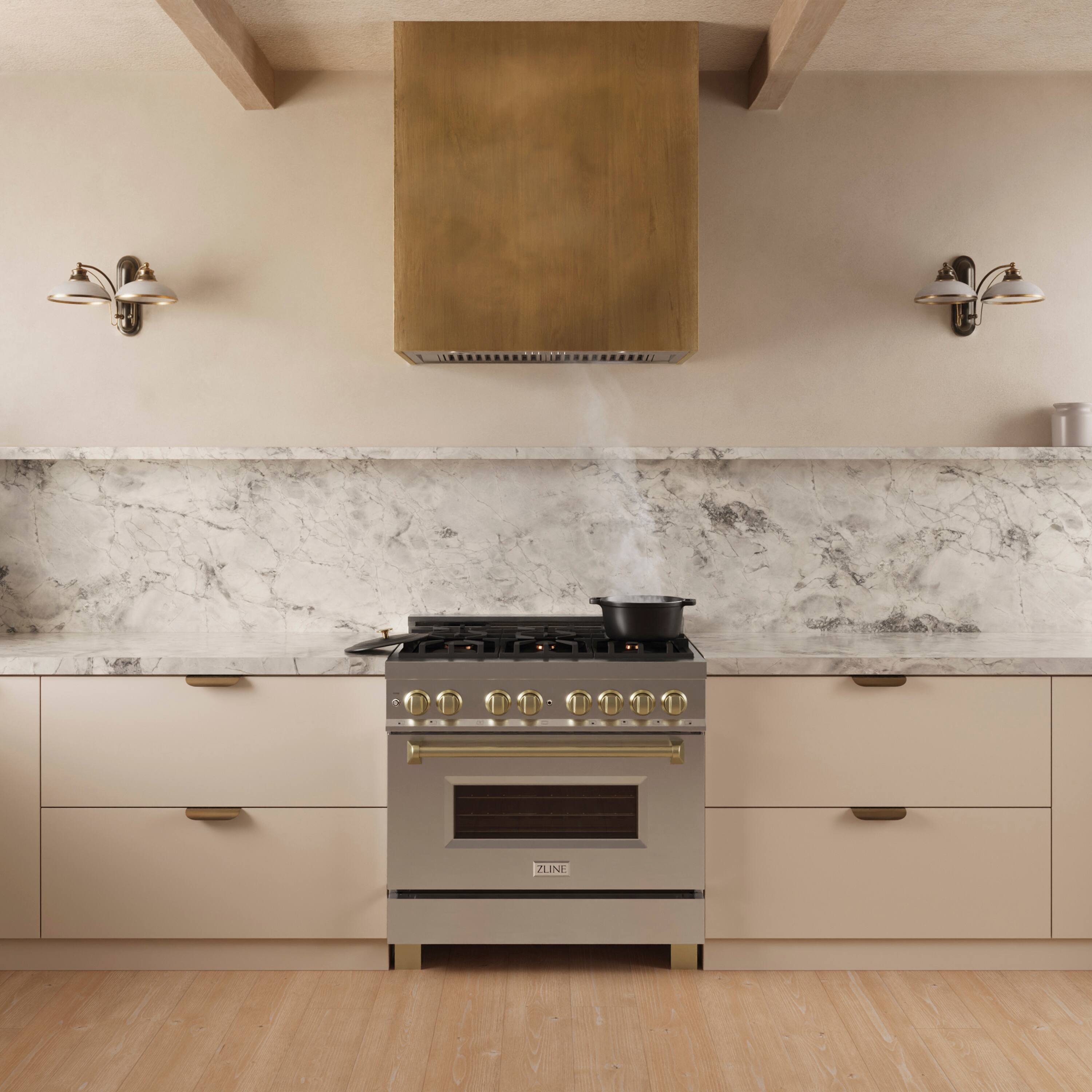 Angle. ZLINE - ZLINE 34 in. DuraMount™ Ducted Wall Mount Range Hood Insert in Stainless Steel - Stainless Steel.