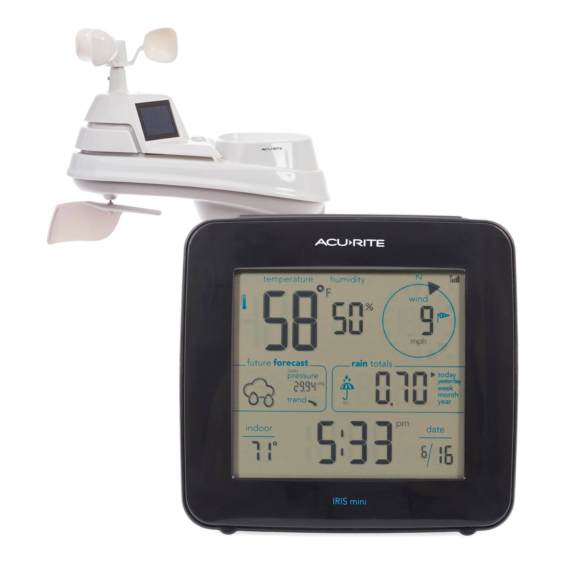 AcuRite - Iris (5-in-1) Weather Station - White/Black