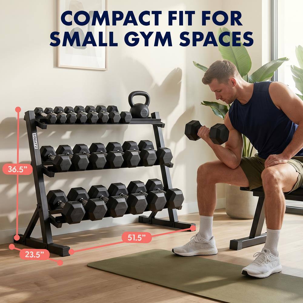 COMPACT FIT FOR SMALL GYM SPACES

SOLLATZ
36.5"
51.5"
23.5"