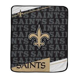 Pegasus - New Orleans Saints 50" x 60" Diagonal Ghost Ultra Soft Blanket - Multicolor