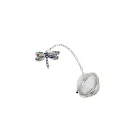 Ganz - Dragonfly Charming Zinc Metal Mesh Tea Infuser Ball with Enameling For Loose Leaf Tea Reusable