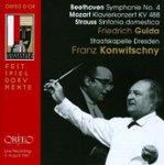Front Standard. Beethoven: Symphonie No. 4; Mozart: Klavierkonzert KV 488; Strauss: Sinfonia domestica [CD].