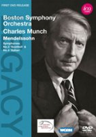 Boston Symphony Orchestra/Charles Munch: Mendelssohn - Symphonies Nos. 3 & 4 [DVD] [2011] - Front_Original