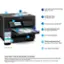 1. High-speed wide-format printing: 1 up to 13" x 19"
2. 25 ISO ppm black, 12 ISO ppm color*
3. 2-sided printing: 35-page ADF
4. Two 250-sheet paper trays for added convenience
5. 4.3" color touchscreen
6. Tablet/smartphone printing* plus Epson Smart Panel App
7. Mobile device not included
8. Low energy consumption
9. Scroll down to "From the manufacturer" to learn more.
10. Based on comparing manufacturers reported TEC values of the best-selling similarly featured color laser printers priced about $999 (USD) or less with print speeds of 40 ppm or less as of February 2020.
11. Requires Epson Smart Panel app download and a compatible smart device. Data usage fees may apply. For more information, please visit Epson.com/support.