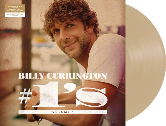BILLY CURRINGTON
#1's
VOLUME 1
FEATURES 11 #1 HITS INCLUDING "People Are Crazy", "Hey Girl" and "Don't It"
TRANSLUCENT TAN VINYL