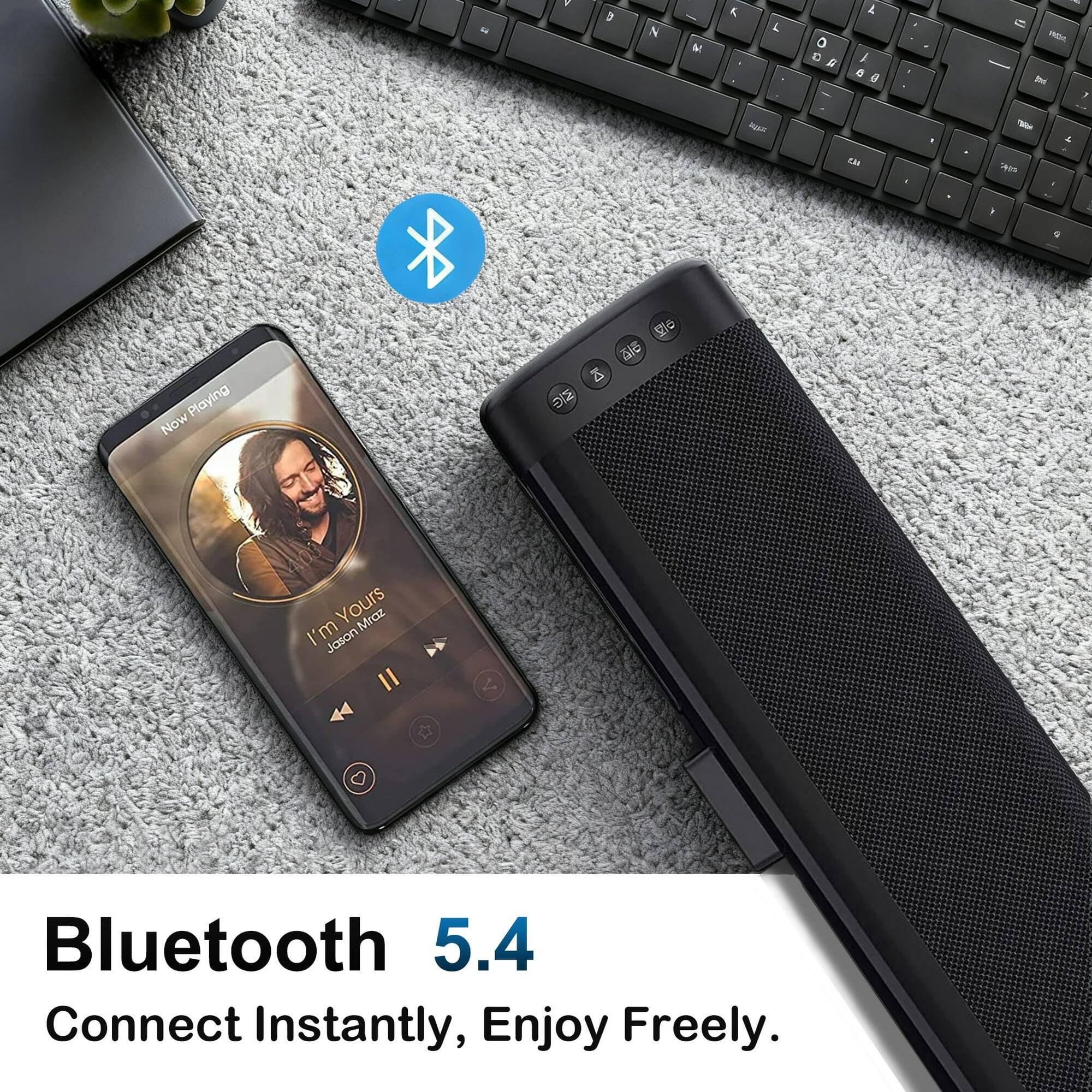 Bluetooth 5.4  
Connect Instantly, Enjoy Freely.  

Now Playing  
I'm Yours  
Jason Mraz