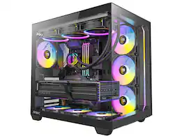 Antec - C5 ARGB, 7x 120mm ARGB Fans, 10 Fan Support, Type-C 3.2 Gen 2, Tempered Glass, 360mm Radiator, Mid-Tower ATX Case - Black