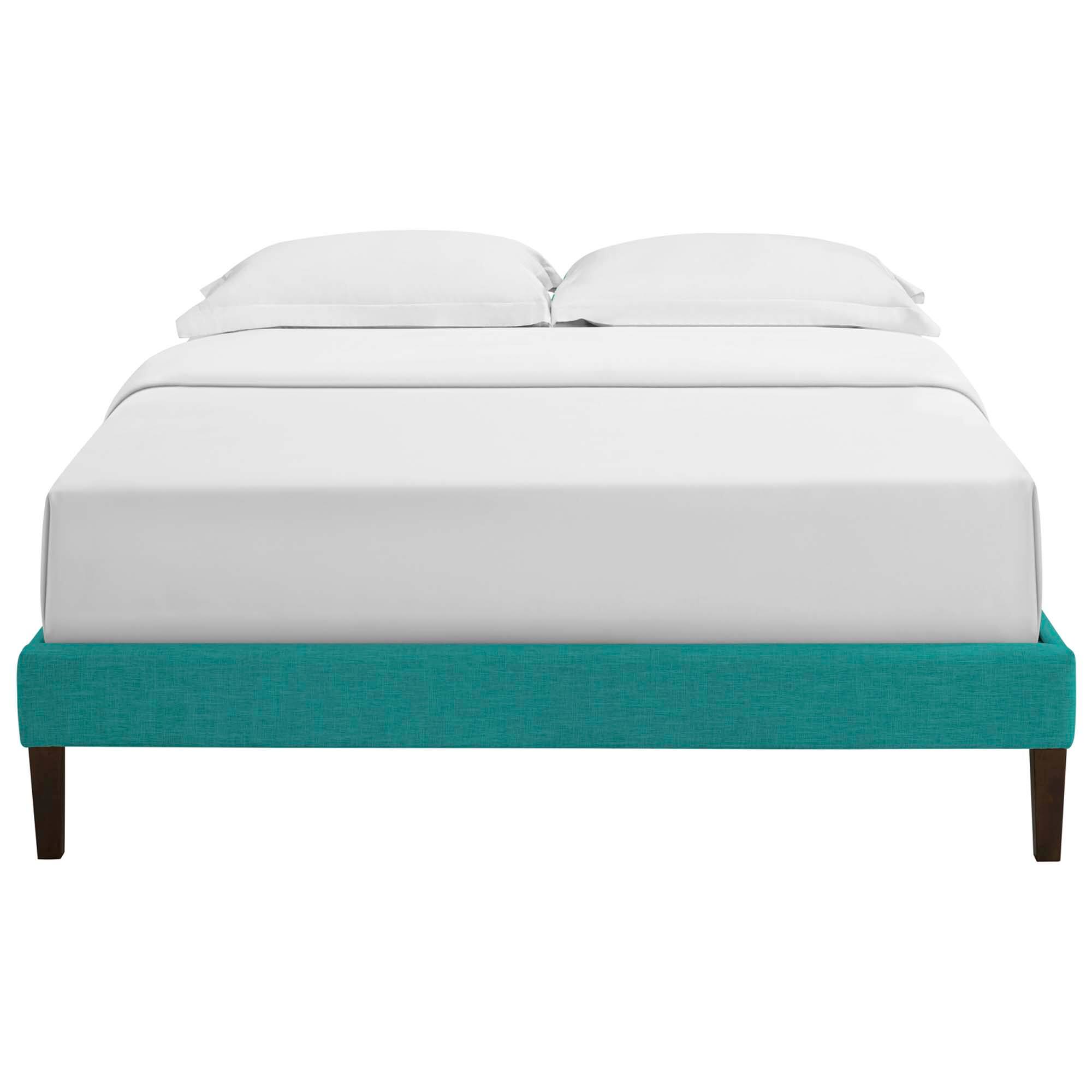 Alt View 1. Modway - Lodge Wood Full Platform Bed Frame - Brown.