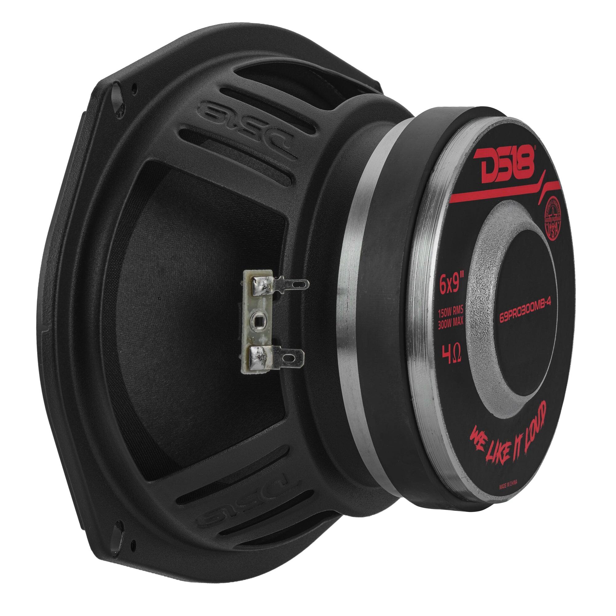 020 GSC  
D518 W 6x9" RMS 69PRO300MB-4 MB-4 150W 300W MAX 4.0 WE LIKE IT LOUD MADE & HIMA