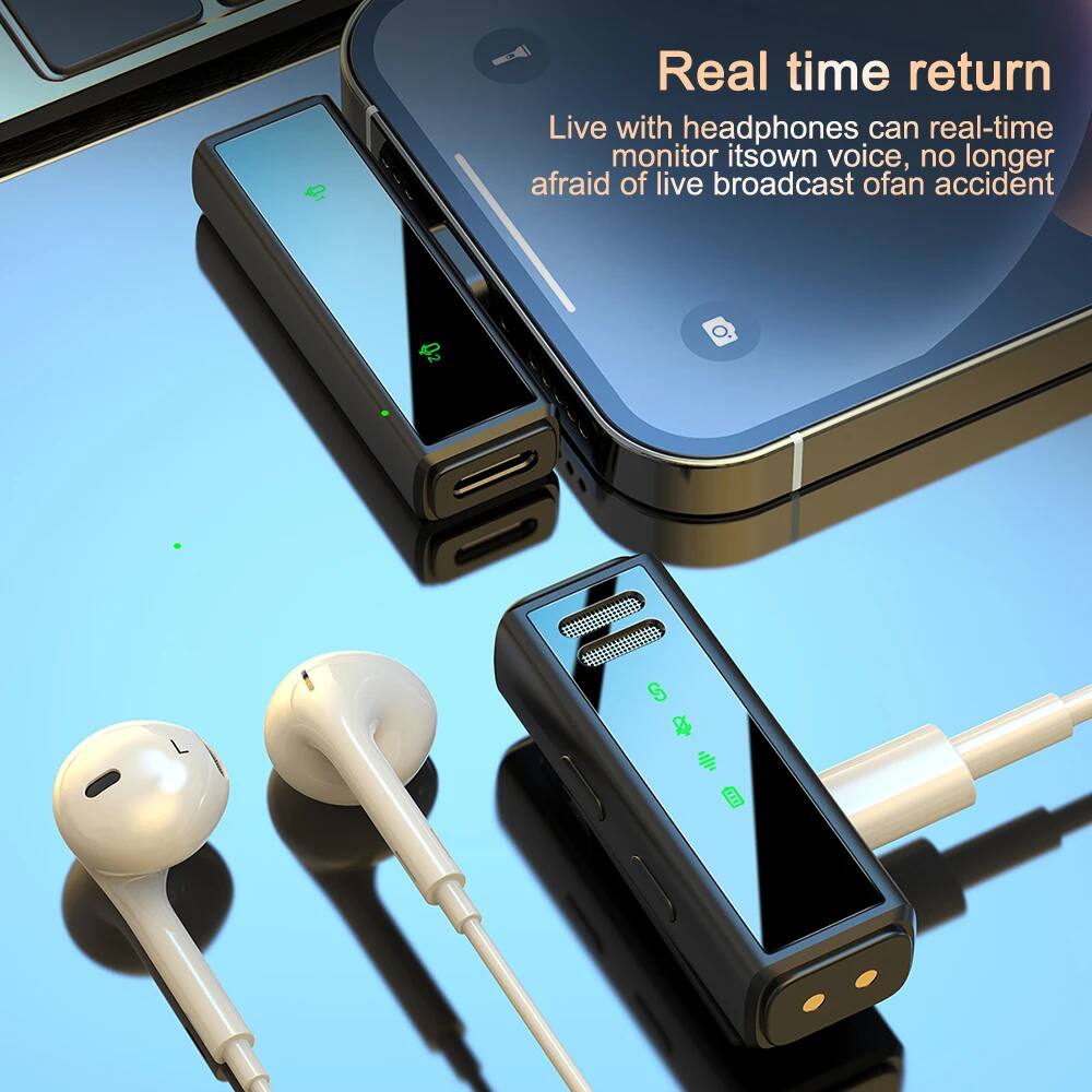 Real time return  
Live with headphones can real-time monitor its own voice, no longer afraid of live broadcast of an accident