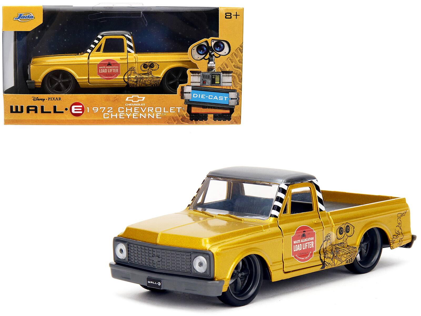 Jada - 1972 Chevrolet Cheyenne Pickup Truck Gold Metallic Gray Top "Wall-E" (2008) Movie "Hollywood Rides" Series 1/32 - Gold Metallic with Gray