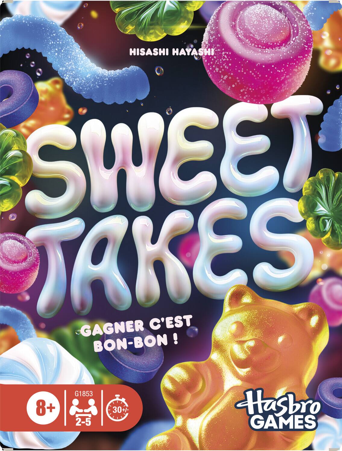 HISASHI HAYASHI SWEET TAKES C'EST GAGNER BON-BON! G1853 8+ 30+ Hasbro 2-5 GAMES