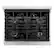 Alt View 2. ZLINE - ZLINE Autograph 30" Paramount Dual Fuel Range with Black Accents (SDRZ-WM-30-MB) - White.