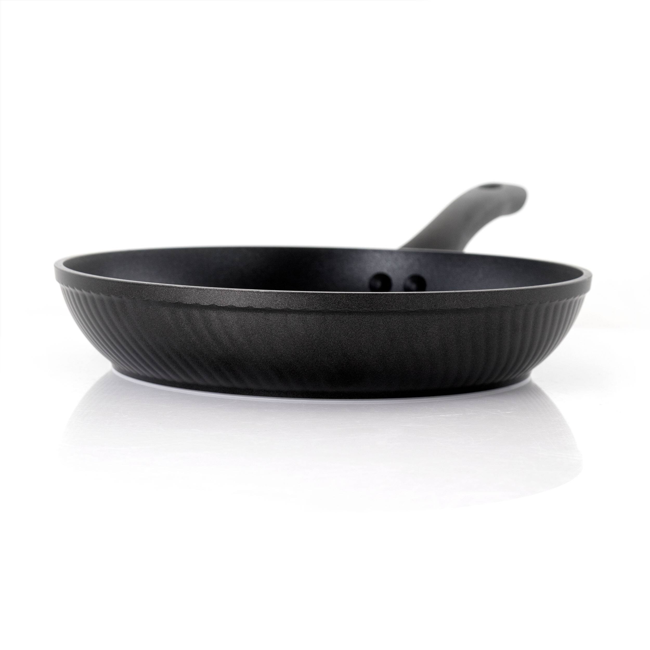 Alt View 1. Oster - Oster Kono 9.5 Inch Aluminum Nonstick Frying Pan in Black with Bakelite Handles - Black.