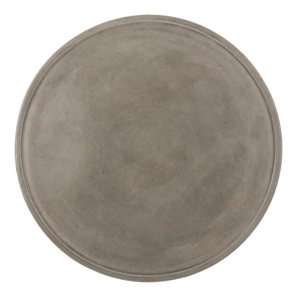 Angle. Safavieh - Bryson Indoor/Outdoor Modern Concrete Round 14.57-Inch H Coffee Table - Gray.