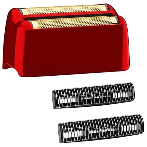 Vulpecula Spade - FX3 Shaver Replacement Head Compatible with BaByliss Pro FX3 Foil Shaver, Hypoallergenic Gold Foil, Red