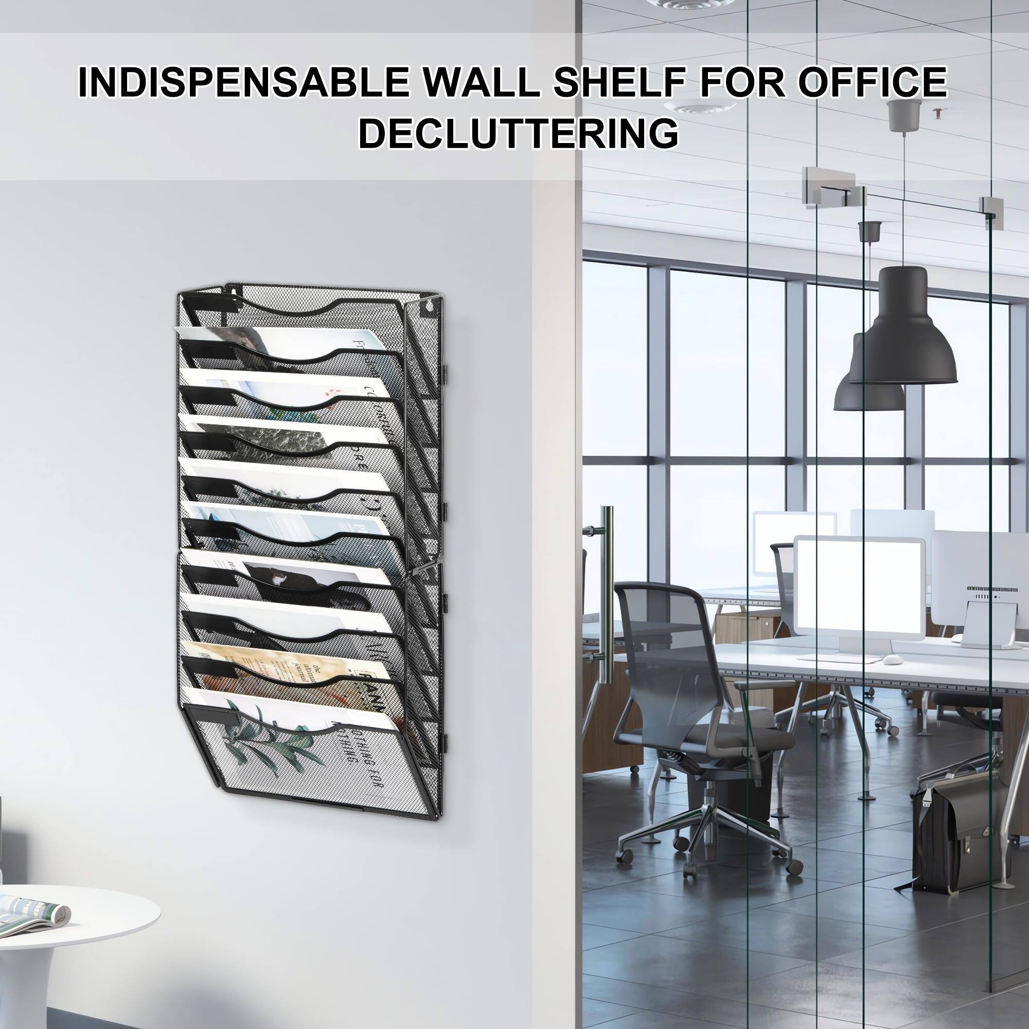 INDISPENSABLE WALL SHELF FOR OFFICE DECLUTTERING