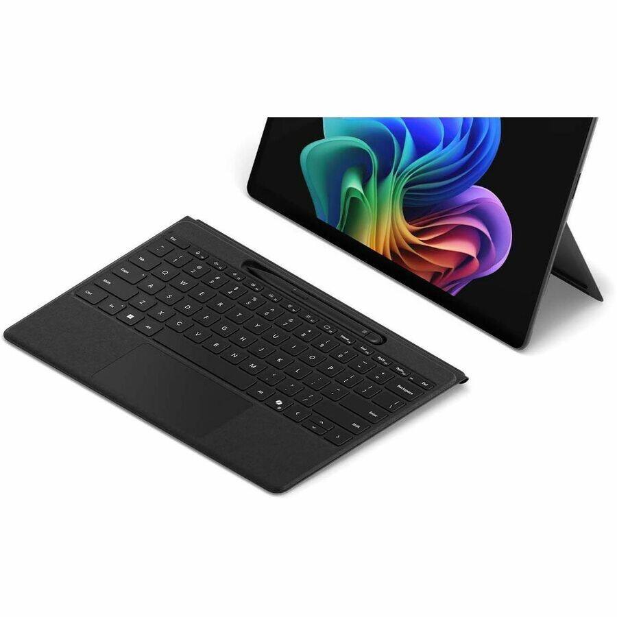 Alt View 4. Microsoft - Microsoft Surface Pro Flex Keyboard - Black with Bold Keyset - Wireless Connectivity - Bluetooth - 32.81 ft - CoPilot - Black.