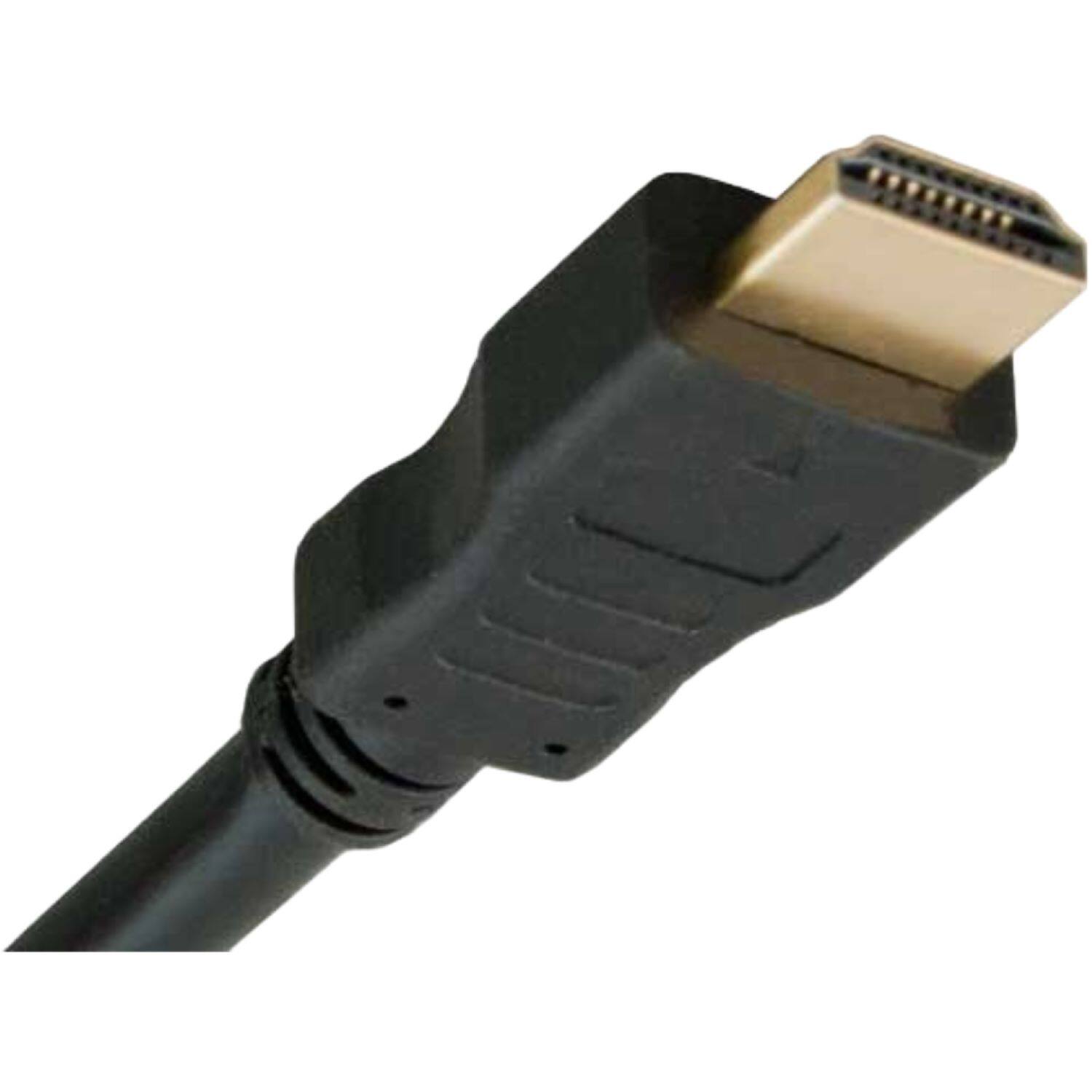 Left. Sanoxy - Sanoxy 1ft HDMI Panel-Mount Male to Female Extension Cable with Ethernet - Black.