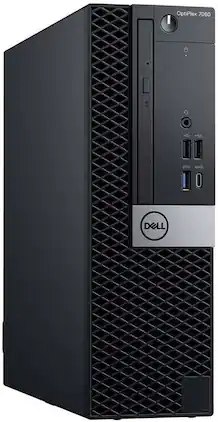 Dell - Refurbished Excellent - Optiplex 7060 SFF Desktop PC, Intel Core i7-8700, 16GB DDR4, 1TB NVMe, Keyboard + Mouse, Built-in WIFI, Win11 Pro - Black