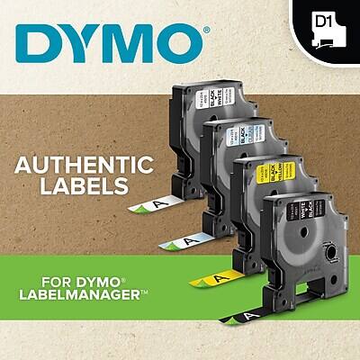 DYMO BLACK WHITE D1 AUTHENTIC LABELS A A BLACK BLACK MOTEZA WHITE BLACK FOR DYMO™ LABELMANAGER™ A A