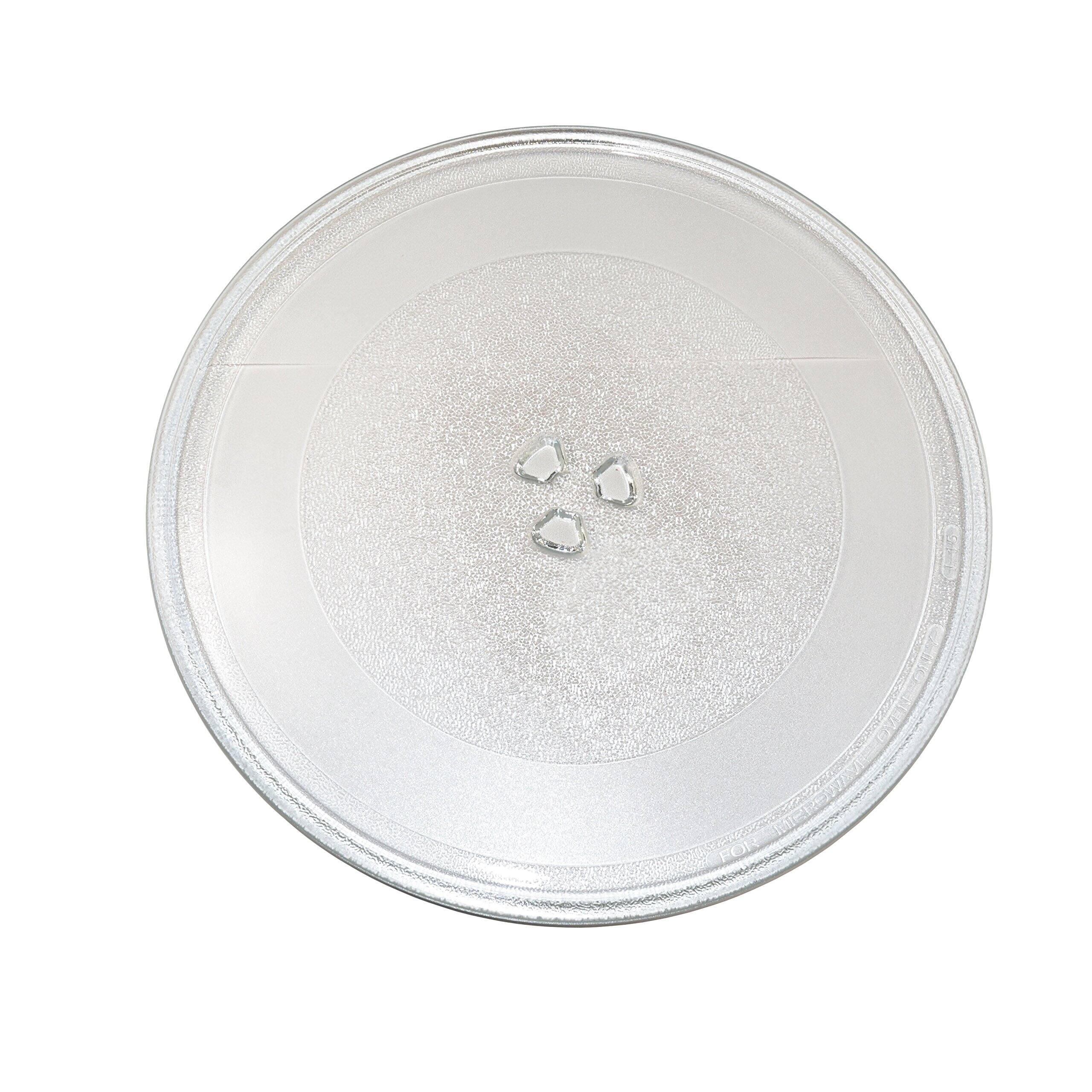 Left. HQRP - 12-3/4 inch 12.75" Glass Turntable Tray for GE WB49X10061 JE1590BC01 JVM1533BD004 JVM1542BF002 PEB1590DM1BB Microwave.