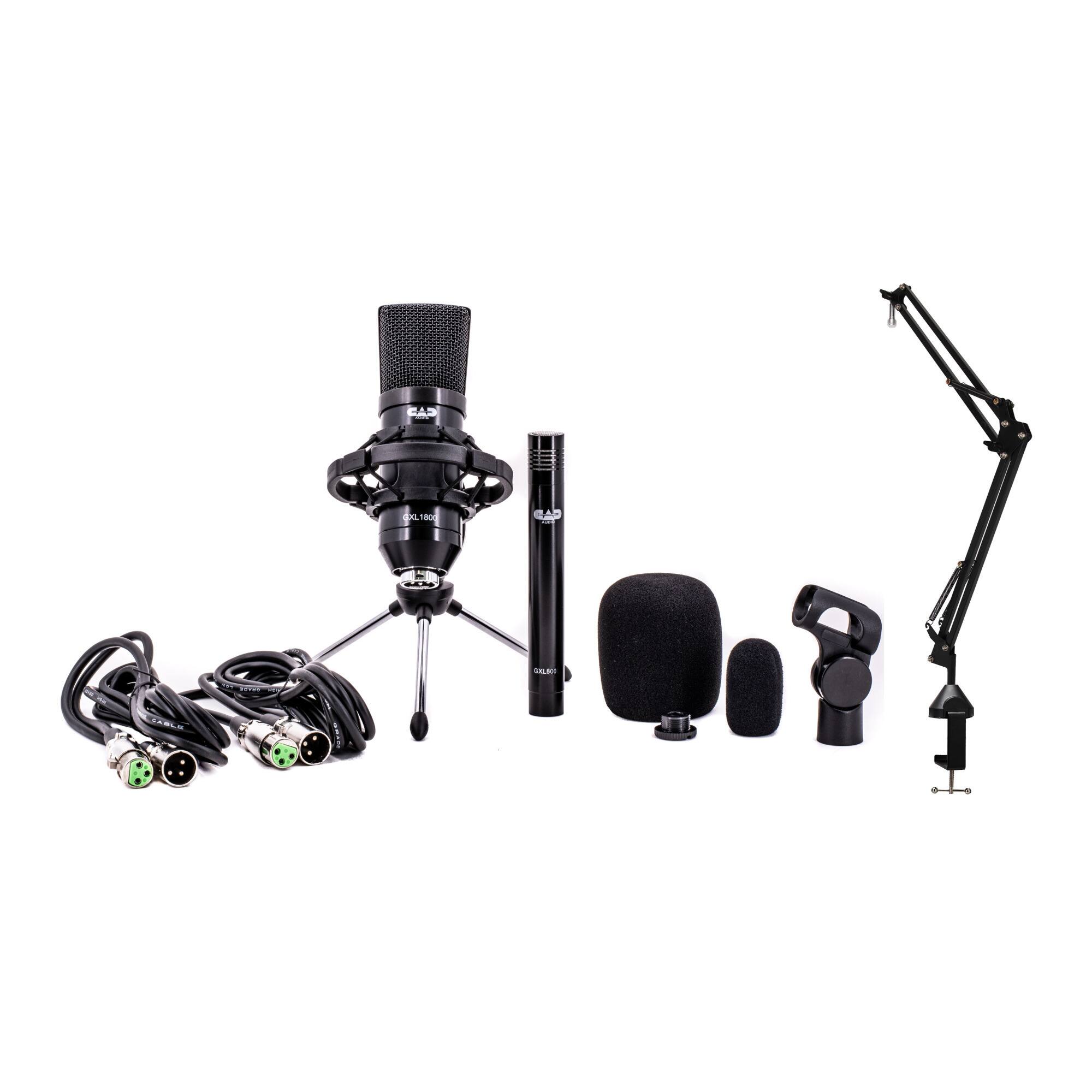 CAD Audio - CAD GXL1800 & GXL800 Microphone Pack (GXL1800SP) Bundle with Microphone Stand