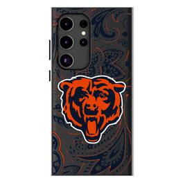 Keyscaper - NFL - Chicago Bears Paisley Galaxy Magnetic Bump Case - S25 Ultra - Black