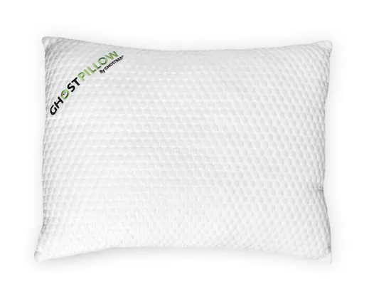 Front. GhostBed - GhostPillow - Cooling Shredded 2 pk - White.