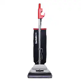 Eureka - Sanitaire SC889D Tradition Upright Vacuum Bagged 6.1 qt Disposable Bag QuietClean 2-Speed 6.5 A Motor 12″ Path 50′ Cord - Black