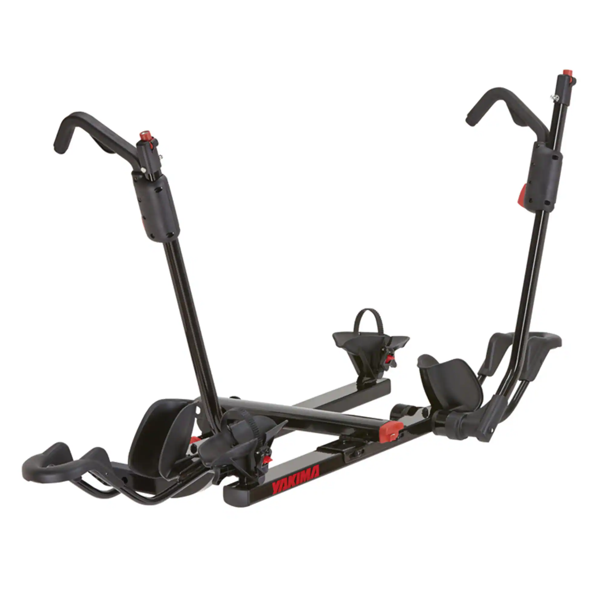 Front. Yakima - Yakima HoldUp 2 Bike Capacity 1.25" Hitch Bicycle Bike Rack w/SKS Locks, Black - Black.