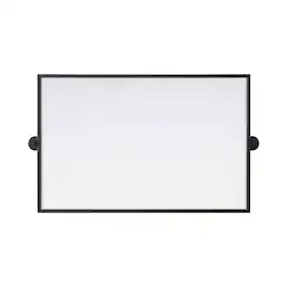 Elegant Kitchen and Bath - Amoura 24X36 Pivot Mirror In - Black