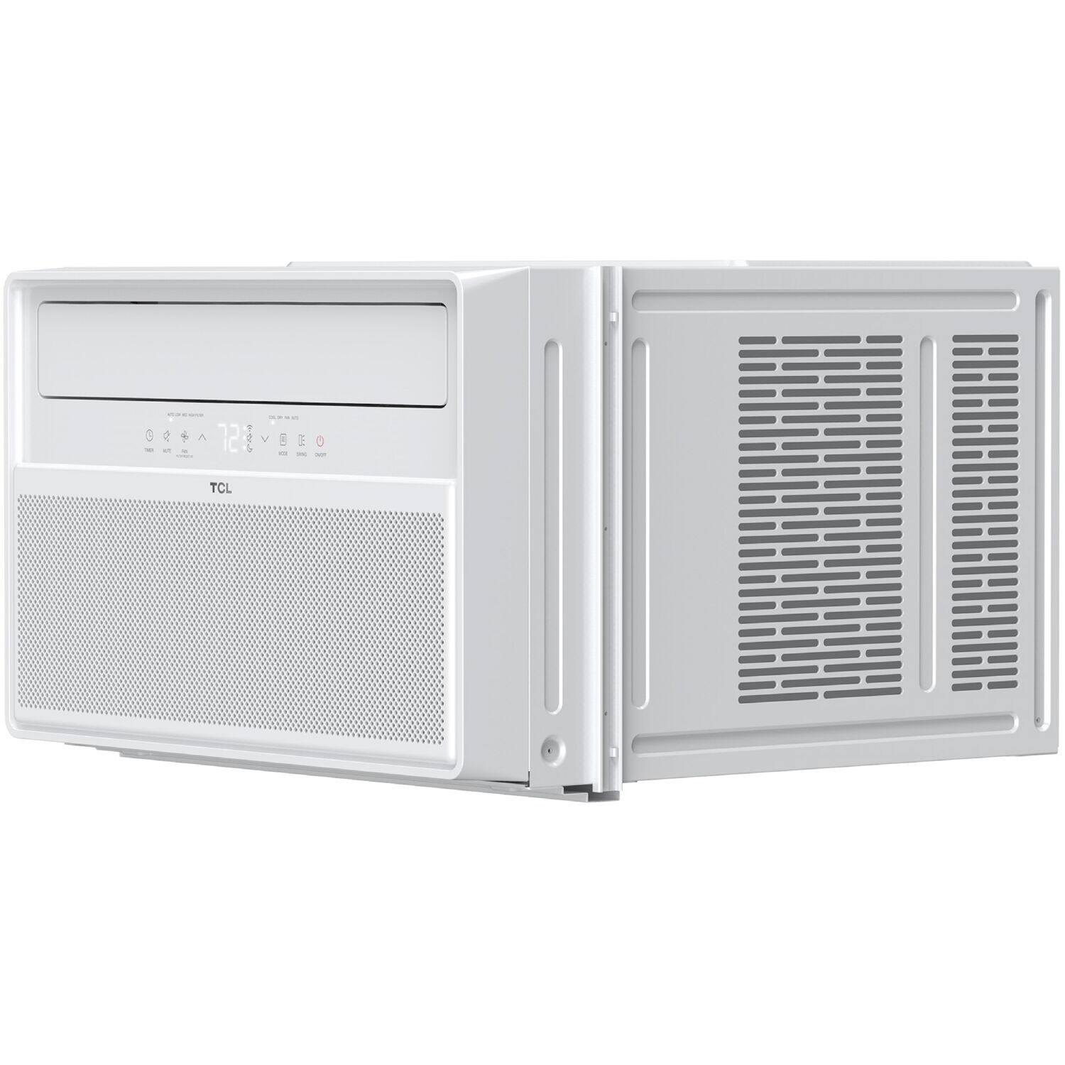Alt View 6. TCL - Q-Series 450 Sq. Ft. 10,000 BTU Smart Window Air Conditioner - White.