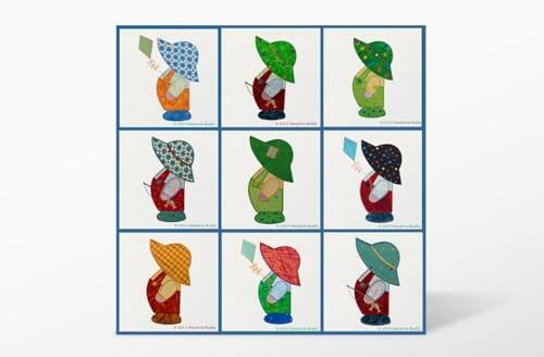 Left. AccuQuilt - Overall Sam Embroidery Designs CD by Marjorie Busby.