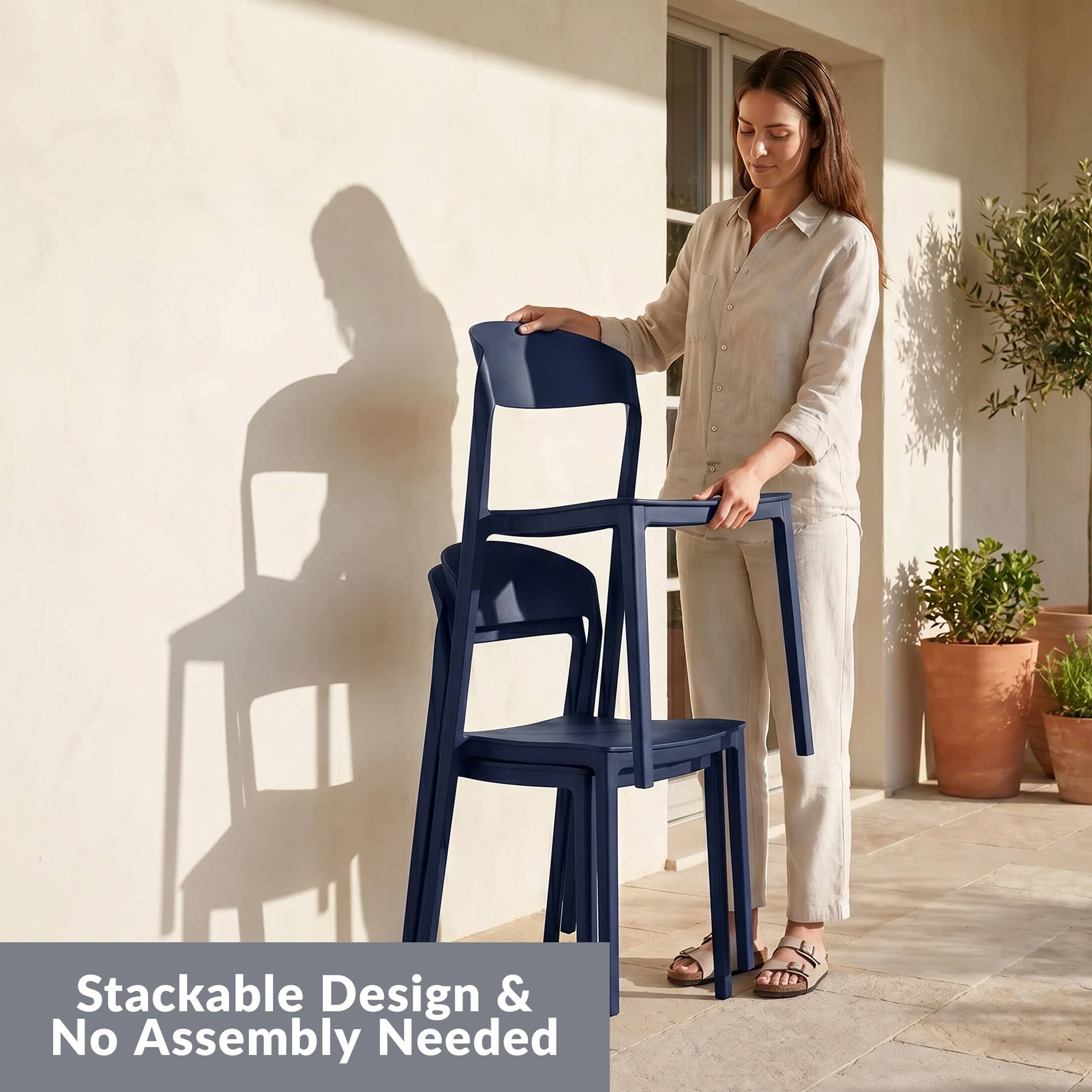 Stackable Design & No Assembly Needed