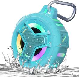 FINEAK - Bluetooth Shower Speaker Waterproof Portable Wireless Small Speakers - Sky Blue