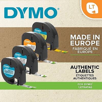 DYMO  
MADE IN EUROPE  
FABRIQUÉ EN EUROPE  

AUTHENTIC LABELS  
ÉTIQUETTES AUTHENTIQUES  

FOR DYMO LETRATAG