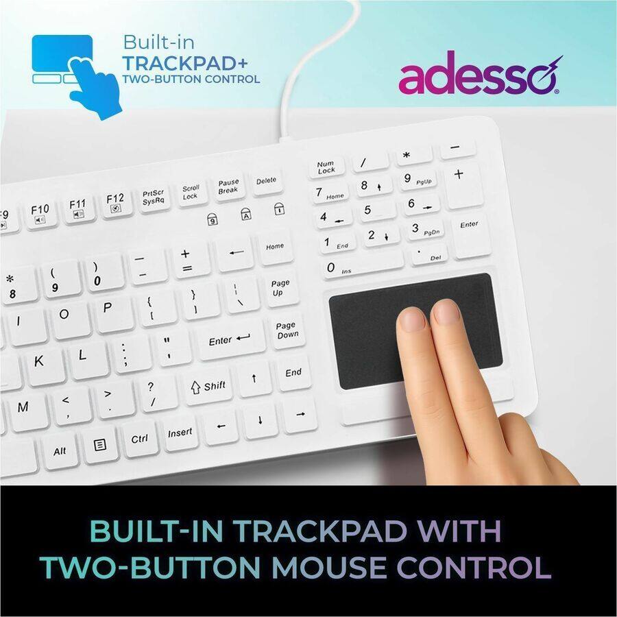 Built-in TRACKPAD+ TWO-BUTTON CONTROL

Pause Scroll Break PriSer Lock F11 F12 SysRq 9 F10 A - + ) = * ( - 0 9 I 8 - P ( I O I E I "F Enter : L  K ; ? Shift > < / M - Insert Ctri Alt Delete Home Page Up Page Down End  1 Num Lock 7 Home 4 - 1 End o Ans / 8  5 2 i * 9 Pgtp 6 - 3 PaDn Del - + Enter

BUILT-IN TRACKPAD WITH TWO-BUTTON MOUSE CONTROL