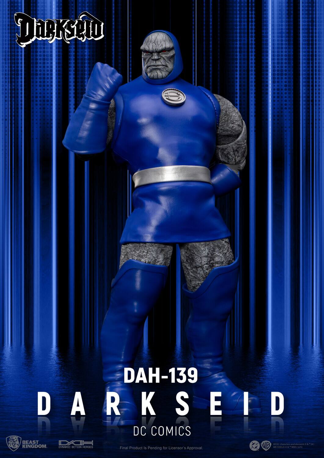 Dah-139 Darkseid D S A DC Comics Beast DA - B Alla u and . & Kingdom. DVNMIC ECTICN HERCES Final Product is Pending for Licensor's Approval WB a vEL DA WnE s