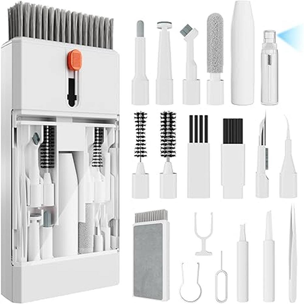 Front. Schertz - 22-in-1 Multi-Function Laptop & Electronics Cleaning Kit – Keyboard Cleaner Brush and All-in-One Tool for Laptops, MacBo - white.