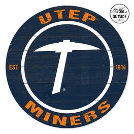 Jardine - UTEP Miners 20'' x 20'' Indoor/Outdoor Team Color Circle Sign - Orange