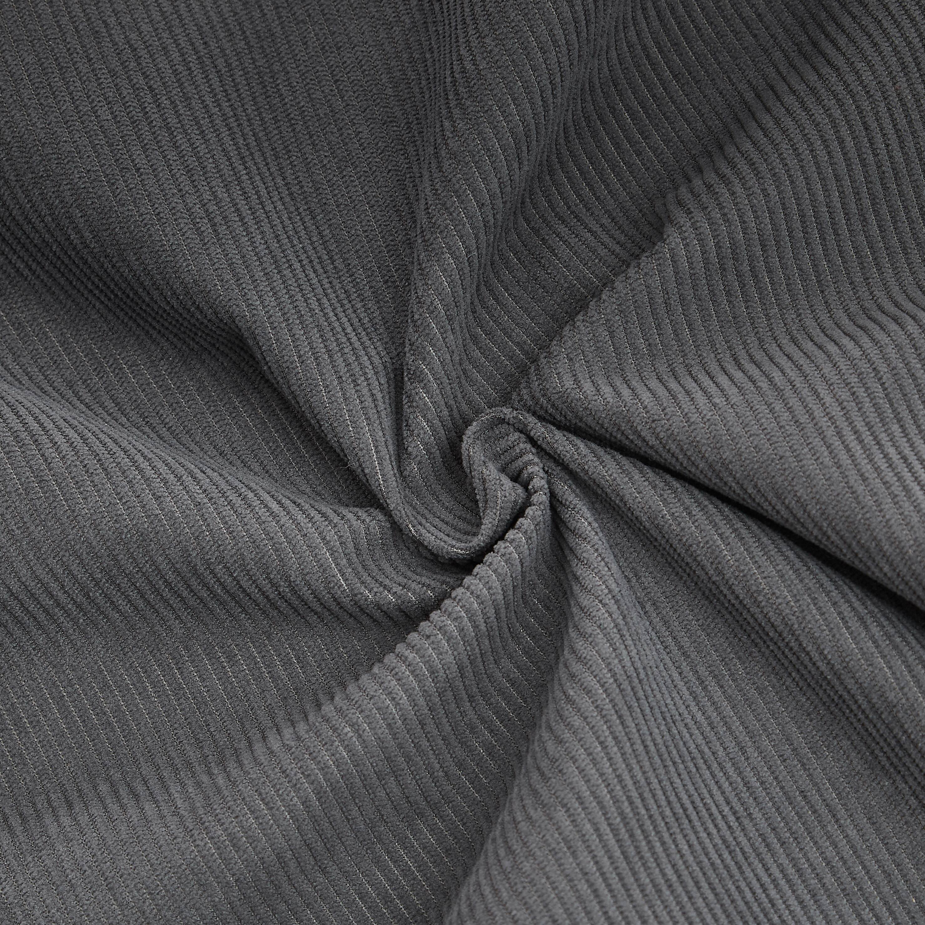 Alt View 1. Anysun - Anysun L-Shaped Design Right-Facing Modern Minimalist Corduroy High Raised Thickened Back Sofa - Dark Gray.